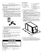 Предварительный просмотр 7 страницы Whirlpool GARF19XXPK01 Use And Care Manual