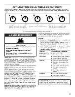 Preview for 27 page of Whirlpool GAS DOUBLE OVEN RANGE Use & Care Manual