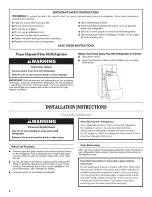 Предварительный просмотр 2 страницы Whirlpool GB2SHTXTS - Fridge Bottom Mount User Instructions