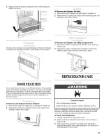 Предварительный просмотр 13 страницы Whirlpool GB9SHKXMQ00 Use & Care Manual