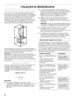 Предварительный просмотр 26 страницы Whirlpool GB9SHKXMQ00 Use & Care Manual