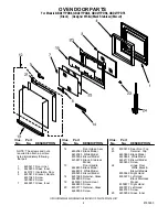 Предварительный просмотр 4 страницы Whirlpool GBD277PDT Parts List