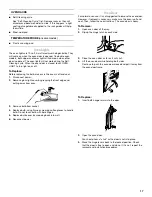 Предварительный просмотр 17 страницы Whirlpool GBD279 Use & Care Manual