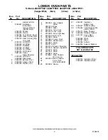 Предварительный просмотр 2 страницы Whirlpool GBD307PRB01 Parts List