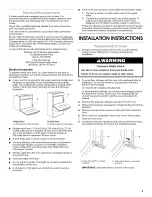 Предварительный просмотр 5 страницы Whirlpool GBD307PRB03 Installation Instructions Manual