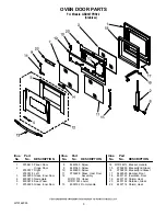 Предварительный просмотр 5 страницы Whirlpool GBD307PRS02 Parts Manual