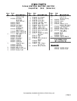 Предварительный просмотр 2 страницы Whirlpool GBS277PRB01 Parts List