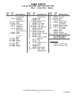 Предварительный просмотр 2 страницы Whirlpool GBS277PRB03 Parts List