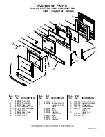 Предварительный просмотр 4 страницы Whirlpool GBS277PRB03 Parts List