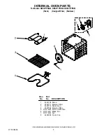 Предварительный просмотр 5 страницы Whirlpool GBS277PRB03 Parts List