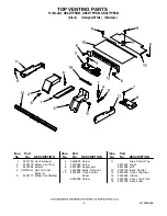 Предварительный просмотр 6 страницы Whirlpool GBS277PRB03 Parts List