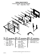 Предварительный просмотр 3 страницы Whirlpool GBS307PRB00 Parts List