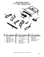 Предварительный просмотр 6 страницы Whirlpool GBS307PRB00 Parts List