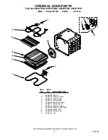 Предварительный просмотр 4 страницы Whirlpool GBS307PRB01 Parts List