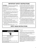 Preview for 3 page of Whirlpool GBW3050TS Use & Care Manual