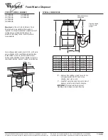 Preview for 1 page of Whirlpool GC1000PE Dimension Manual