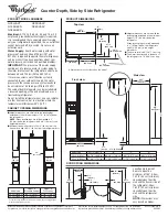 Preview for 1 page of Whirlpool GC3JHAXT Dimension Manual