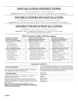 Whirlpool GC3NHAXVS - Side-By-Side Refrigerator Installation Instructions Manual предпросмотр