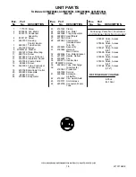 Предварительный просмотр 18 страницы Whirlpool GC5SHEXNB04 Parts Manual