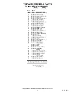 Preview for 5 page of Whirlpool GCEM2990TQ0 Parts List