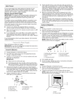 Предварительный просмотр 4 страницы Whirlpool GD5NVAXWA00 User Instructions