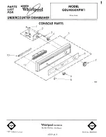 Whirlpool GDU4050XPW1 Parts List preview