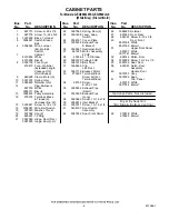 Preview for 4 page of Whirlpool GEQ9800LW0 Parts List