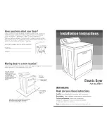 Whirlpool GEW9868KQ Installation Instructions Manual предпросмотр