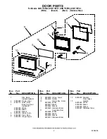 Предварительный просмотр 2 страницы Whirlpool GH6177XPB3 Parts List