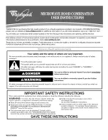 Preview for 1 page of Whirlpool GH6177XPS5 User Instructions