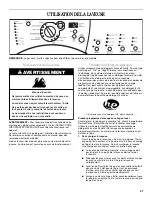 Предварительный просмотр 57 страницы Whirlpool GHW9300P Use And Care Manual