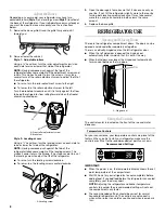 Preview for 8 page of Whirlpool GI0FSAXVA - 19.8 cu. ft. Refrigerator User Manual