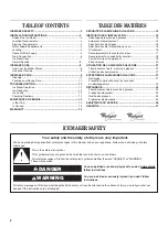 Preview for 2 page of Whirlpool GI1500XHS Use & Care Manual