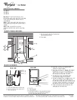 Preview for 1 page of Whirlpool GI15NDXTB - 15" 50 lb. Icemaker Dimensional Information