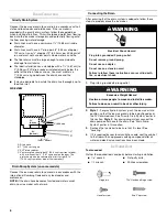 Preview for 6 page of Whirlpool GI15NDXTB2 Use And Care Manual