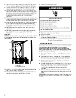 Preview for 8 page of Whirlpool GI15NDXZB Use And Care Manual