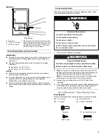 Preview for 9 page of Whirlpool GI15NDXZB Use And Care Manual