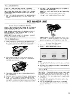 Preview for 13 page of Whirlpool GI15NDXZB Use And Care Manual