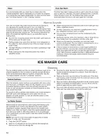 Preview for 14 page of Whirlpool GI15NDXZB0 Use & Care Manual