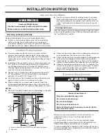 Preview for 4 page of Whirlpool GI15NDXZS Use & Care Manual