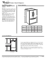 Whirlpool GI5FSAXV Product Dimensions preview