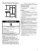 Предварительный просмотр 19 страницы Whirlpool GI5FVAXVB User Instructions