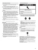 Предварительный просмотр 27 страницы Whirlpool GI5FVAXVB User Instructions