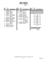 Предварительный просмотр 18 страницы Whirlpool GI5FVAXVB02 Parts List