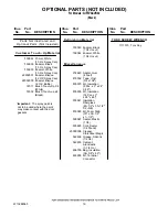 Предварительный просмотр 19 страницы Whirlpool GI5FVAXVB02 Parts List