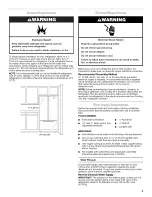 Предварительный просмотр 3 страницы Whirlpool GI6FARXXB00 Use And Care Manual