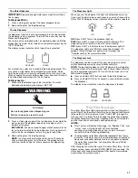 Preview for 11 page of Whirlpool  GI6FARXXY Refrigerator Use & Care Manual