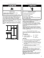 Предварительный просмотр 3 страницы Whirlpool GI6FDRXXY User Manual