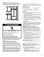 Предварительный просмотр 19 страницы Whirlpool GI6FDRXXY User Manual