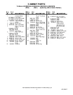Предварительный просмотр 2 страницы Whirlpool GI6SDRXXB00 Cabinet Parts